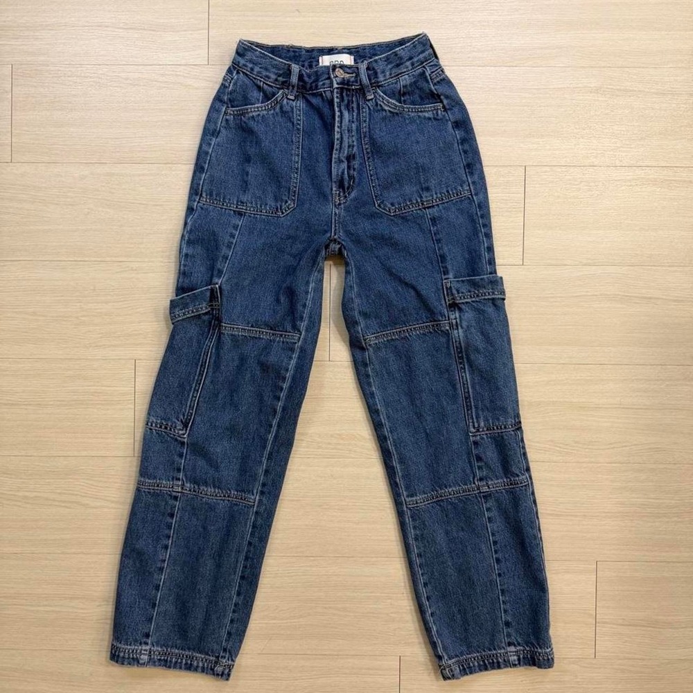 BDG Urban Outfitters Carpenter Cargo Dark Wash Jeans Womens Size 25